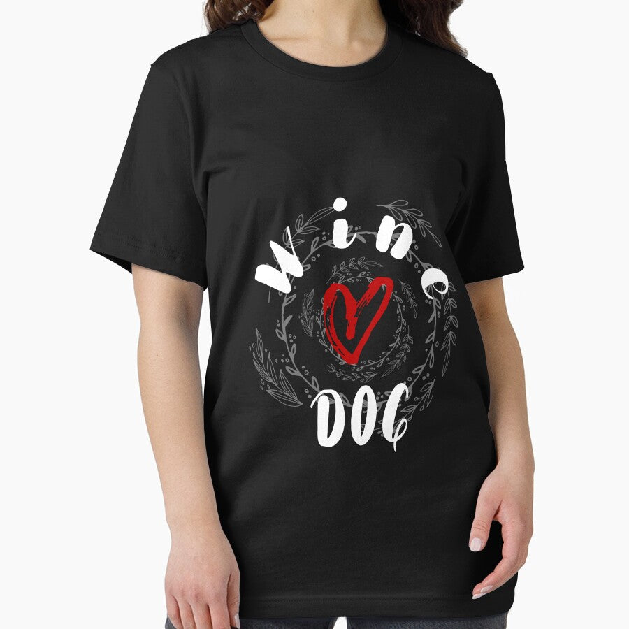 Wine and DOG Gift Idea Funny Dog Lovers by MyPrintex