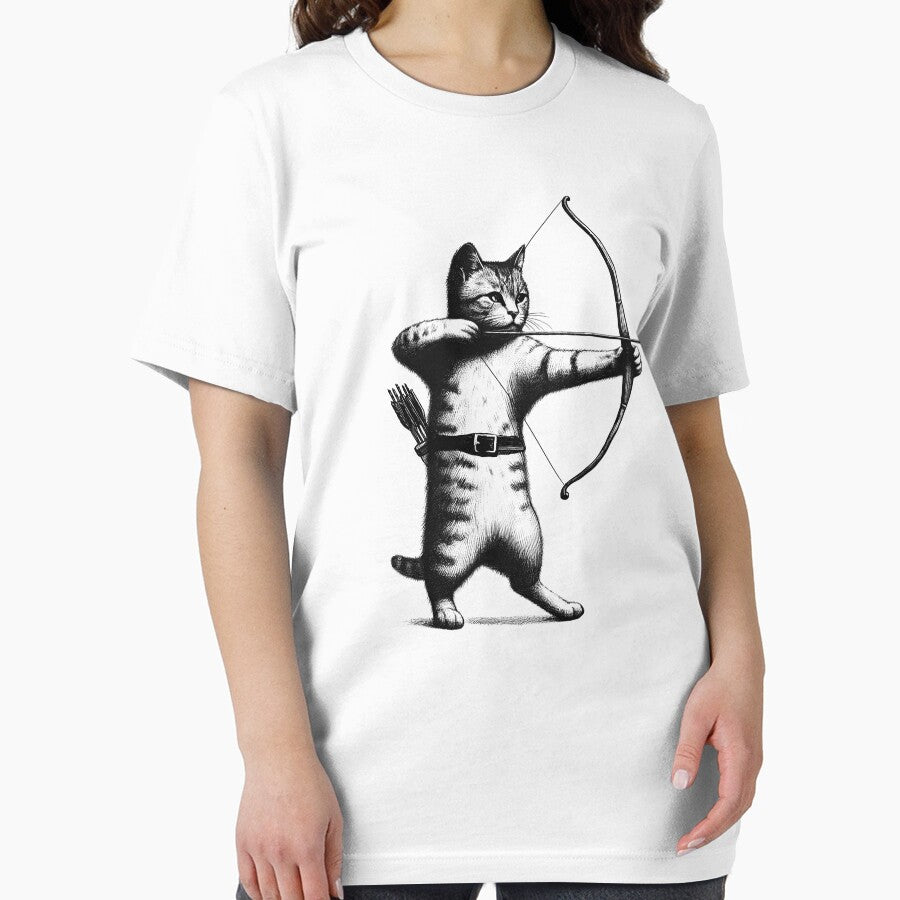 Cat Doing Archery by Kimberley King Art  King Art