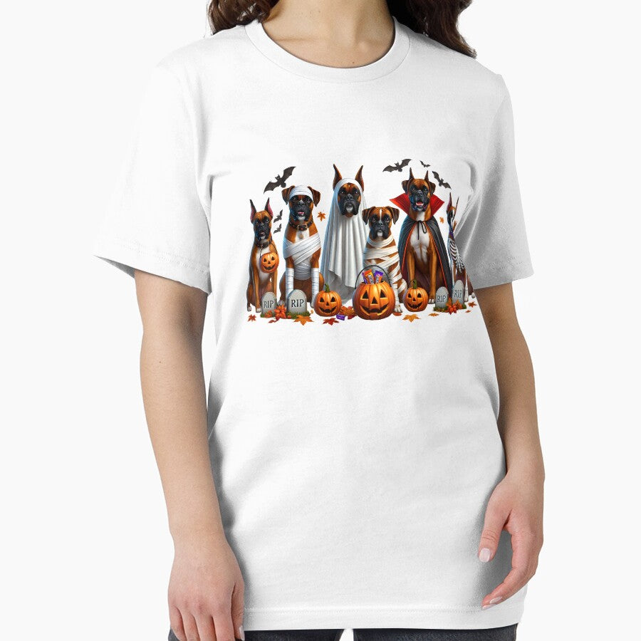 Funny Boxer Dog Halloween Dog Lover by Kimberley King Art  King Art