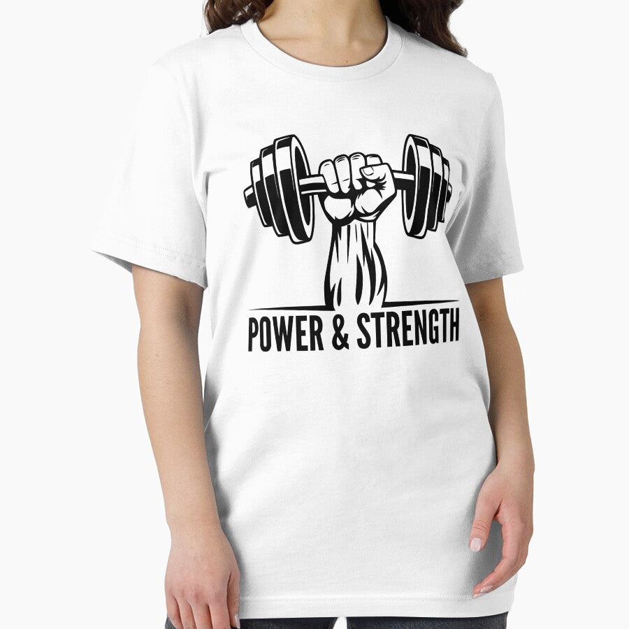 Power & Strength - fitness and Gym motivational quote by GraphicDream