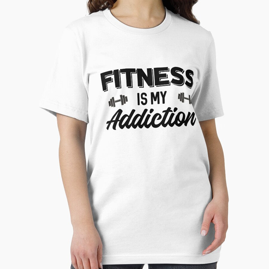 Fitness is my Addiction - Funny fitness & Gym motivation quote by GraphicDream