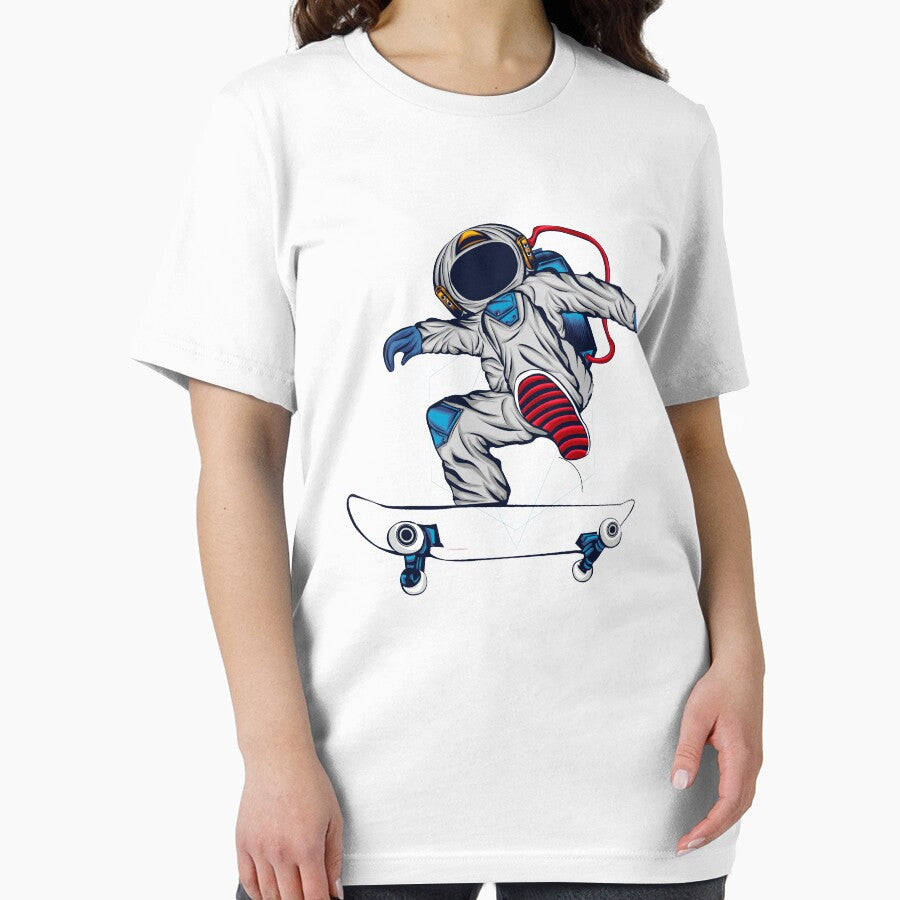 skateboarding astronaut in space by buzwin