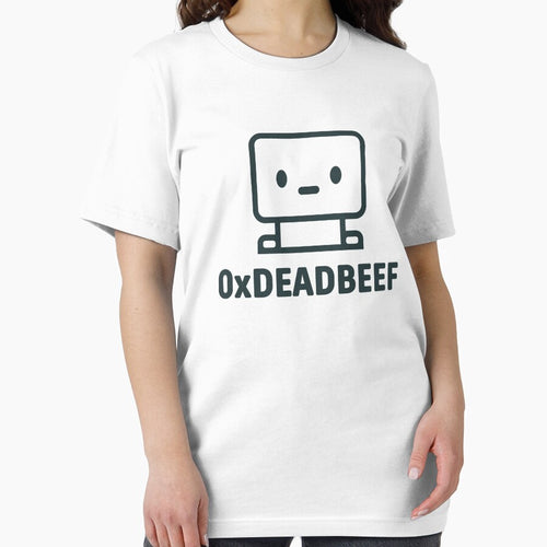 0xDEADBEEF Robot - Premium Programmer Meme Design - Hex Code Humor - Cute Tech Mascot for Coders & Developers by BrainBubbleArt