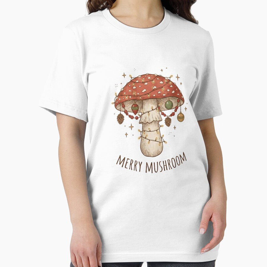 Merry Mushroom Cute Cottagecore Christmas by BKPrintDesing