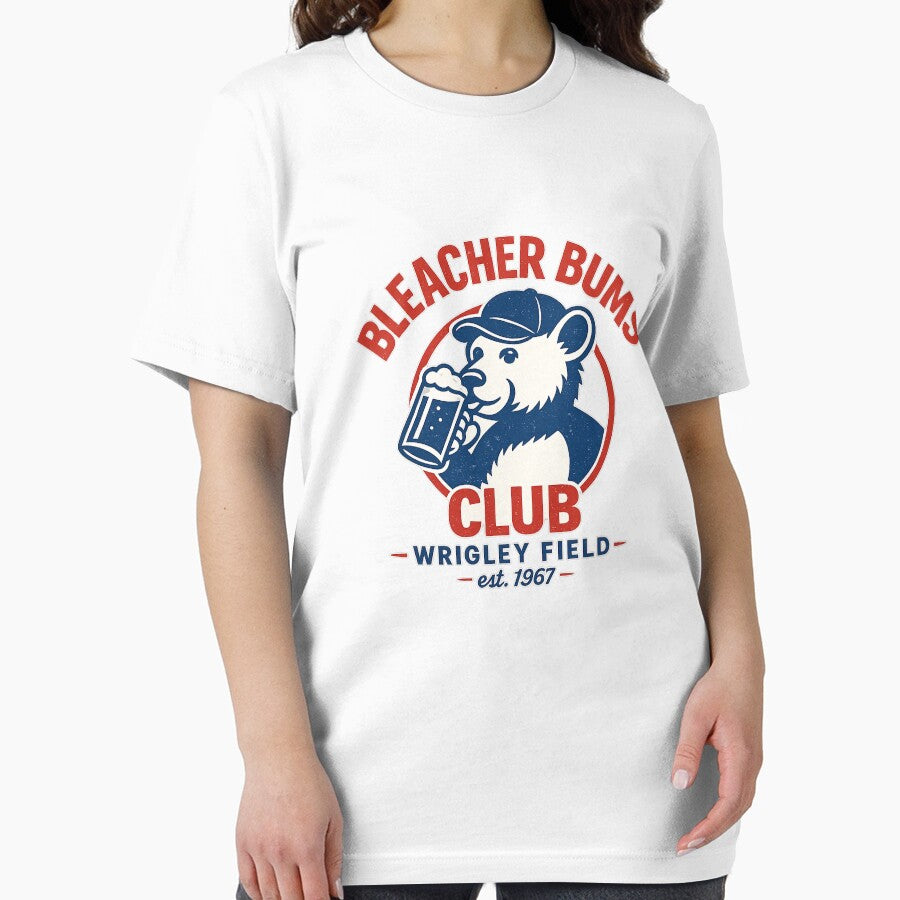 Bleacher Bums Club Wrigley Field Vintage Baseball Drinking Shirt by GhostDawgs