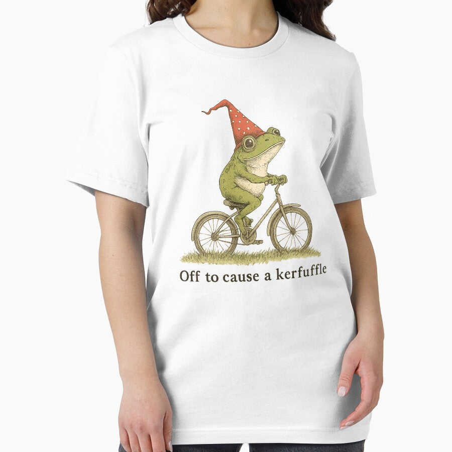 Off to Cause a Kerfuffle Frog, Funny Weirdcore Sayings, Meme by toongstudio