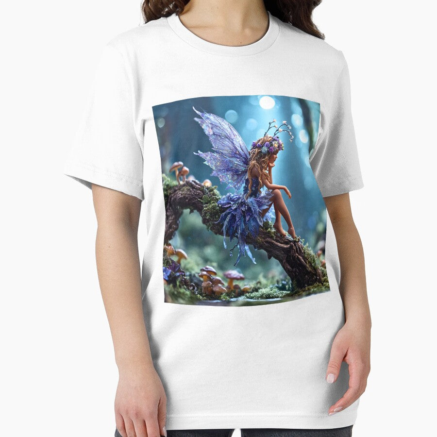 Moonlit Forest Fairy On Branch by Storybook Botanica