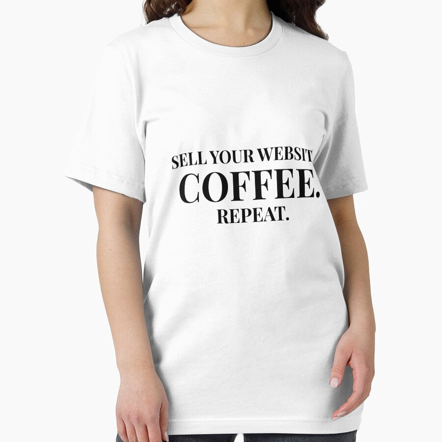 Sell Your Website Coffee Repeat Design – Light Version by Coffee Vibes