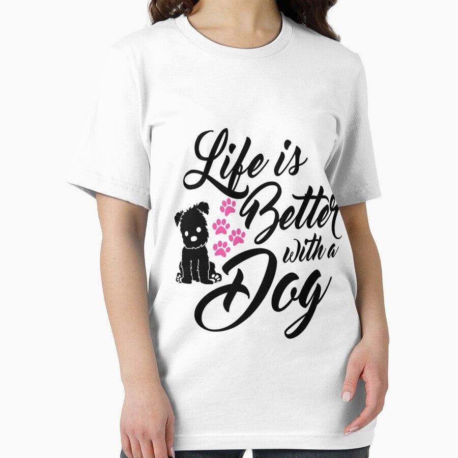 Life Is Better With A Dog Novelty T Shirts by q4success