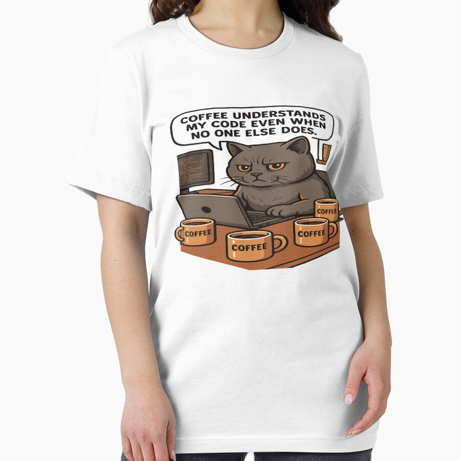 Caffeinated Coder Cat – British Shorthair Secret to Success by Soft Strength Studio