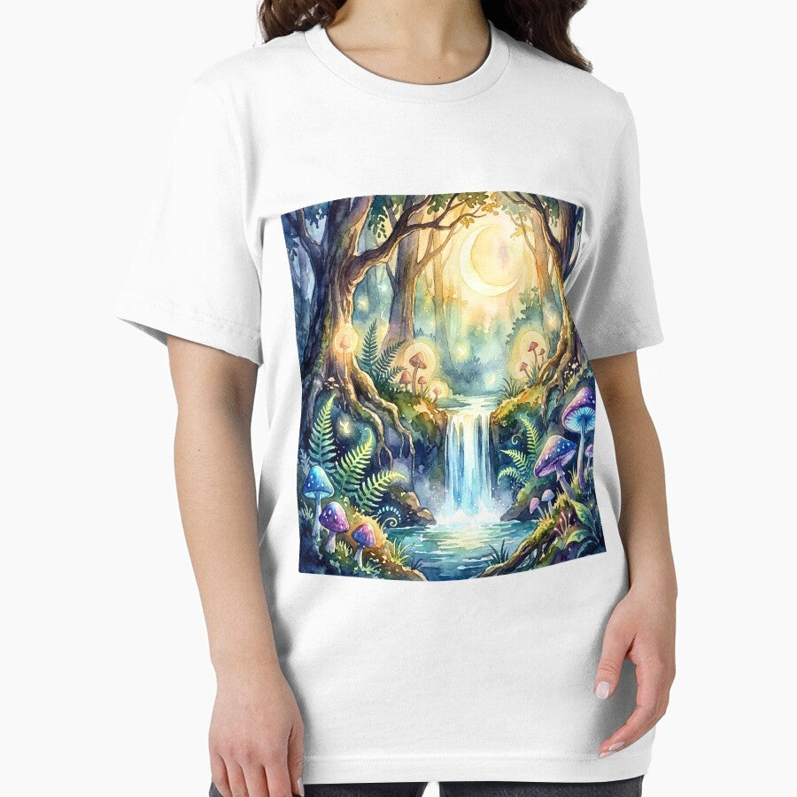 Moonlit Fairy Forest Waterfall Dreams by Storybook Botanica