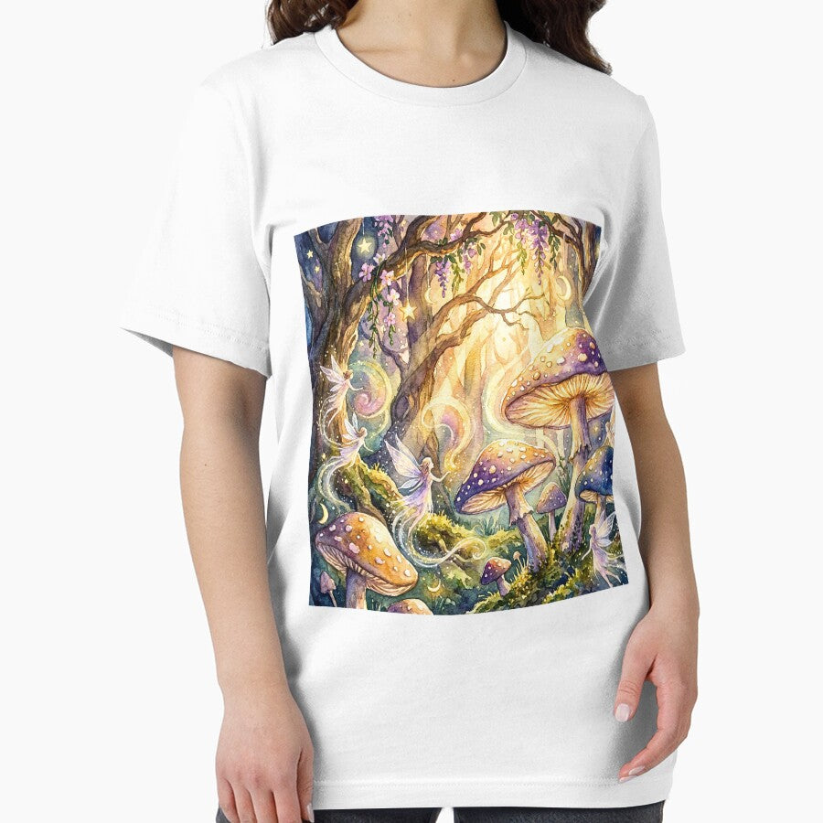 Enchanted Fairy Mushroom Moonlight Forest by Storybook Botanica