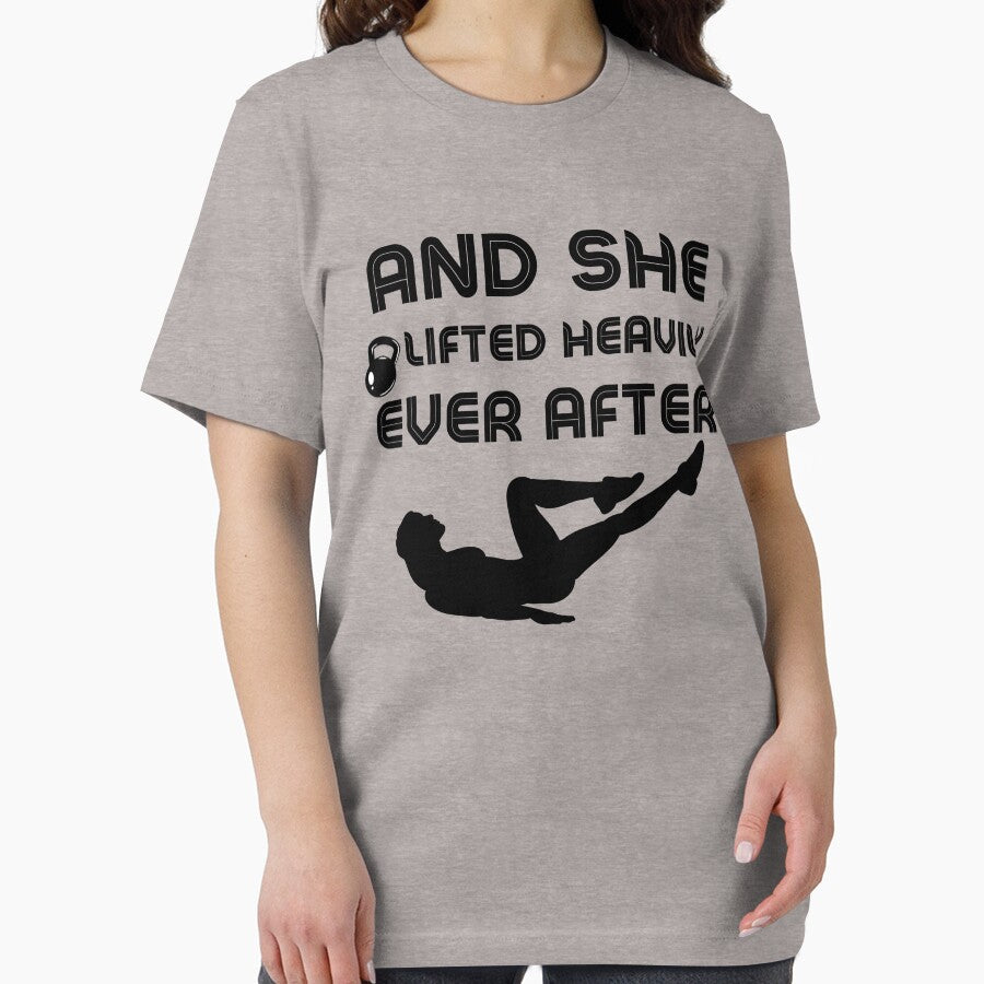 And She Lifted Heavily Ever After     - Funny Workout Motivation Quote by unique things
