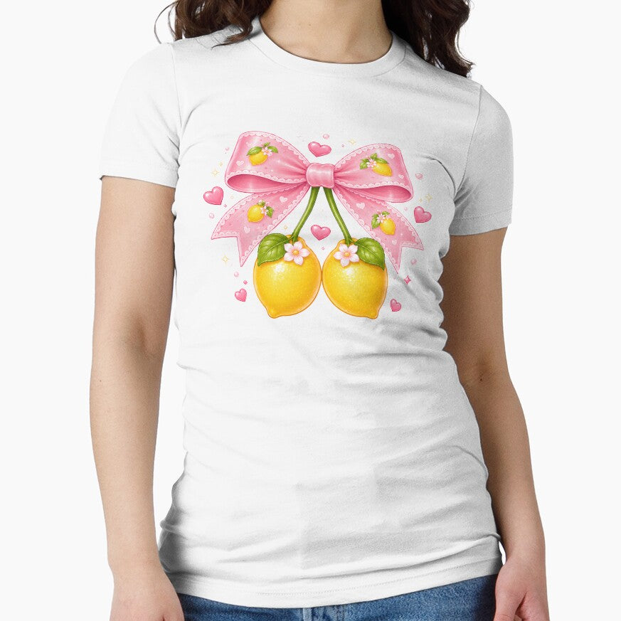 Kawaii Lemon Bow Cute Coquette by Pampam-stickers