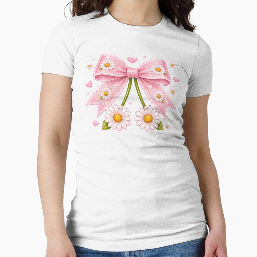 Kawaii Daisy Bow Cute Coquette by Pampam-stickers
