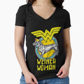 Weiner Woman Dachshund Dog Lover Ladies T-Shirt by q4success
