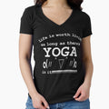 Life is worth living as long as there's YOGA in it | Kaomoji by Christopher Taylor