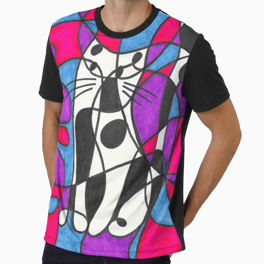 Hand Drawn Cat Portrait Boke Line Art by BOKEbyTC