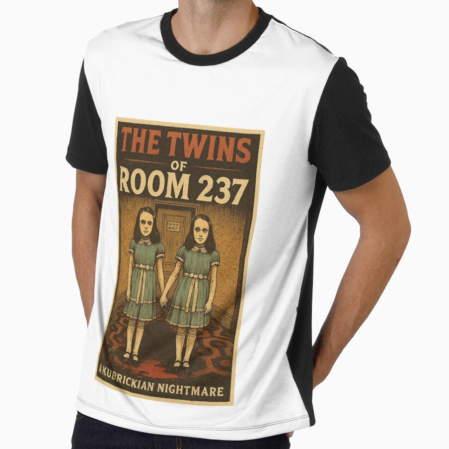 The Twins of Room 237 – Retro psychological horror fan art by elsotanodelcine