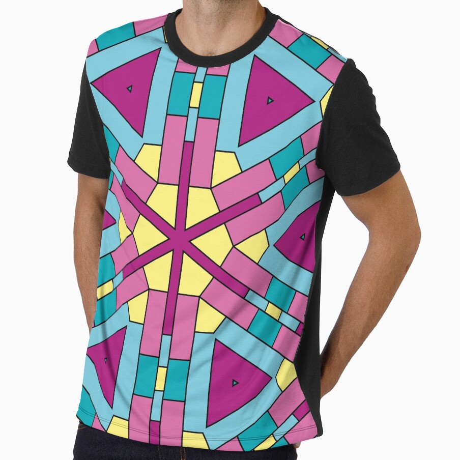 Geometric shapes in vivid colors by cute-tees