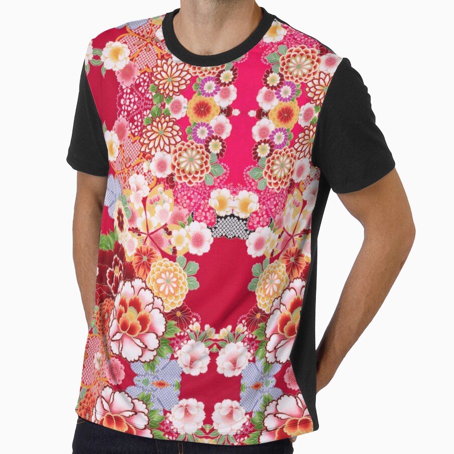 Red Floral Burst by Falln