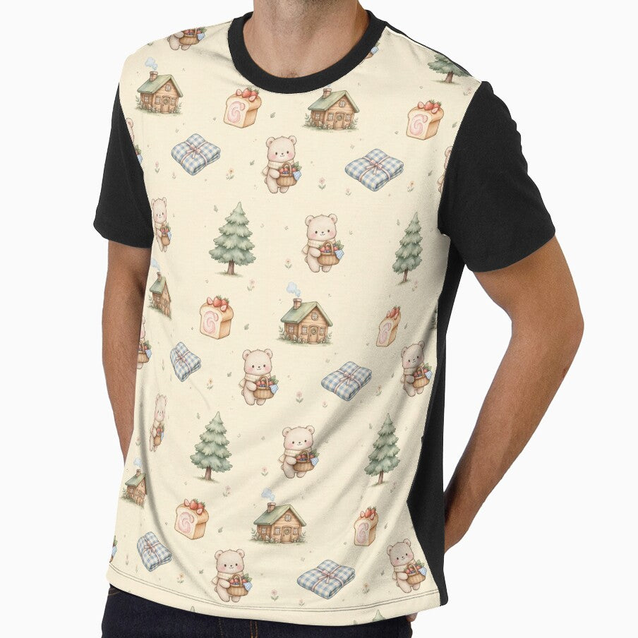 Cozy Forest Picnic  Bear Seamless Pattern by Sophia1914Tw