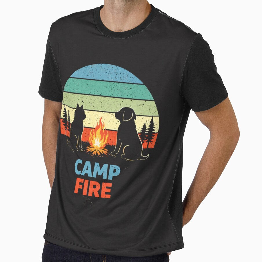 camp fire dog and cat by Lucasbastie1215
