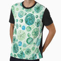 Flowers in Circles | Green by RebeccaFlaherty