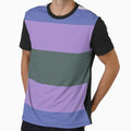 Retro Color Stripe Lilac, Blue, Hunter Green, Pale Mauve by ViewerEqualsPhoton
