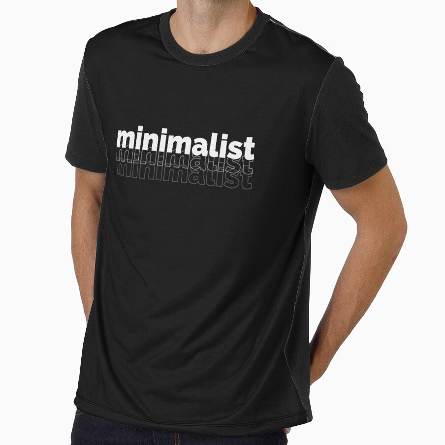 Minimalist - Repetitive Minimal Text Design - Minimalist Word by The Red Nox