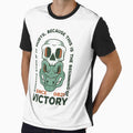 survive even if it hurts, because this is the beginning of victory crocodile-with-skull-illustration-retro-style-t-shirt-design by tshirtsdesign9