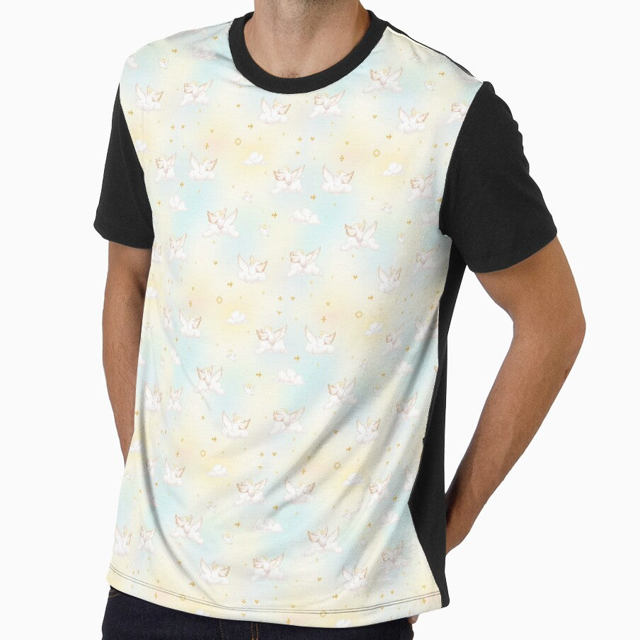 Heavenly Drift – Whimsical Cloud & Angelcore Seamless Pattern by Simply-Yours