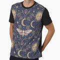 Celestial Nightshade & Luna Moth Damask - Vintage Whimsigoth Pattern by Funny meme