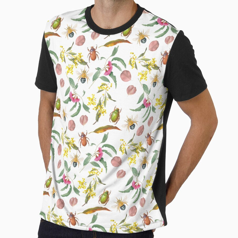 Botanical and insect pattern - Australian natives by Cheryl Hodges