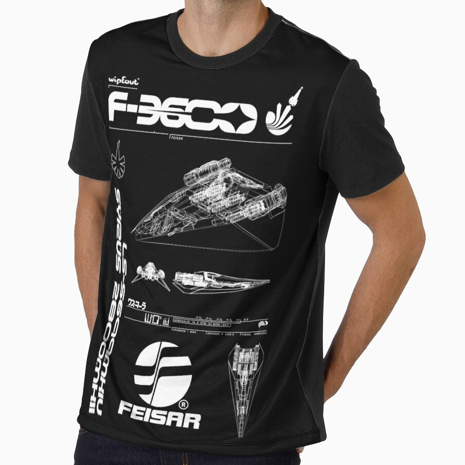 Wipeout Original - F3600 - Feisar Schematics Negative by Vincent Strauss
