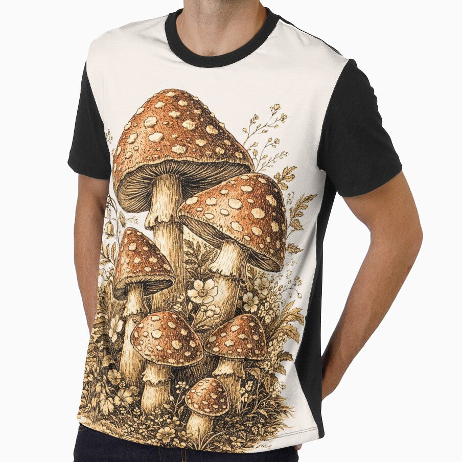 Mushroom Field Retro by elaemor-art