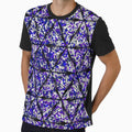 Blue Geometric Pixel by Sartoris Art