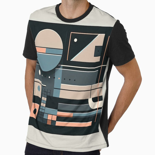 Abstract futuristic design with geometric shapes by SunkenCost