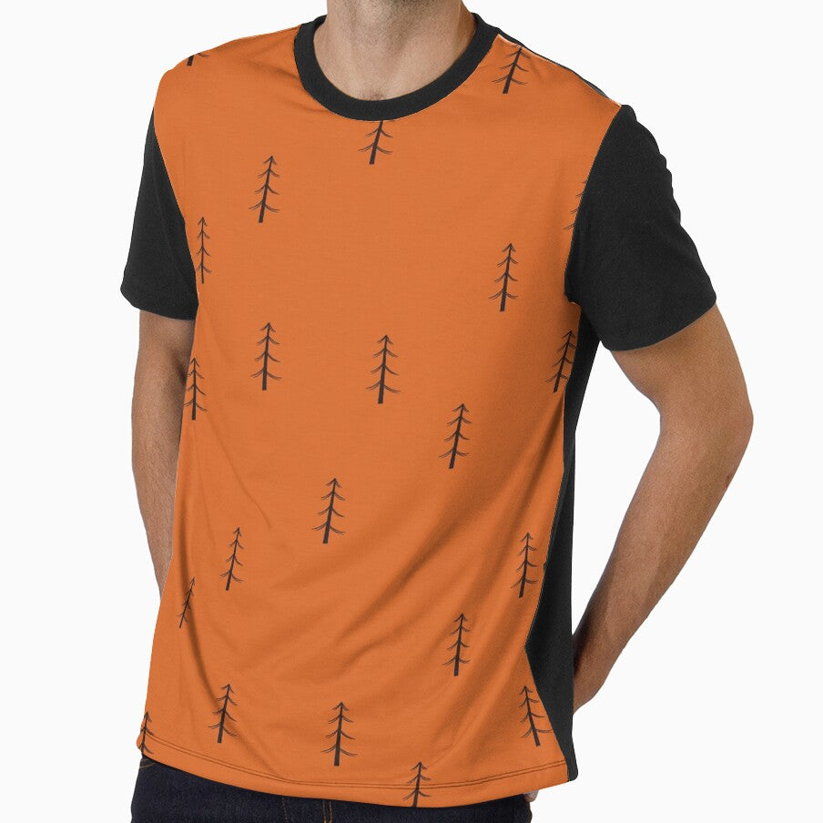 Minimalist Forest on Orange by KSimpson838