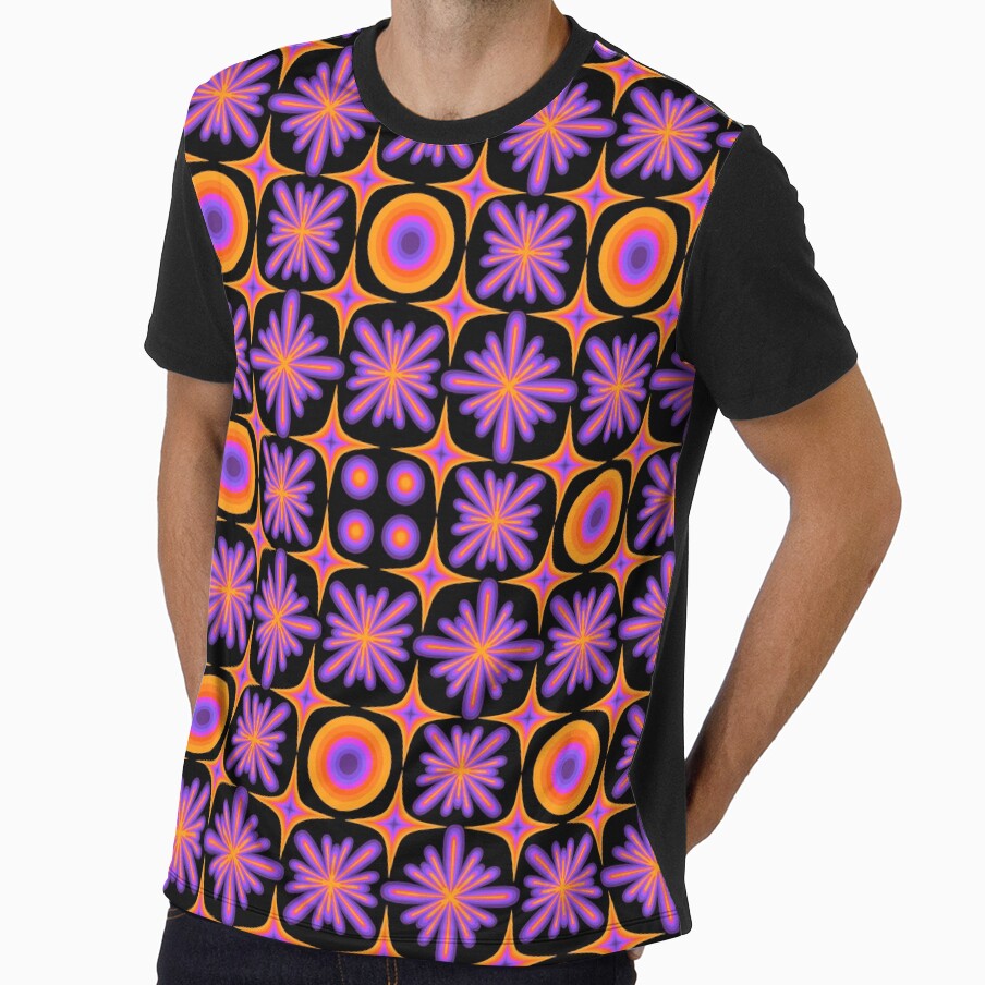 Retro Dream - orange and purple by TheGuidedPixie