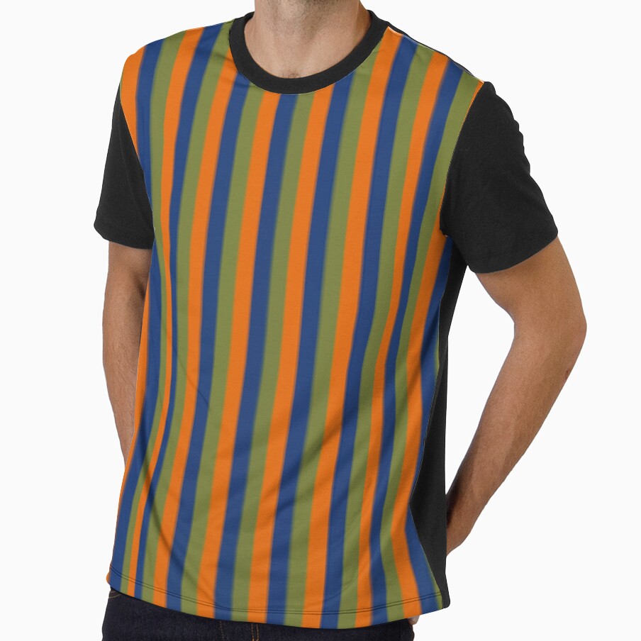 70s and 80s Puppet Inspired Striped Shirt Design Pattern by JustincredibleT