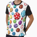 Colorful Marbles Pattern Abstract Geometric Vibrant Orbs by SplashTastic