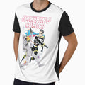 Retro Robot And Superhero Tshirt by Didis-Warehouse