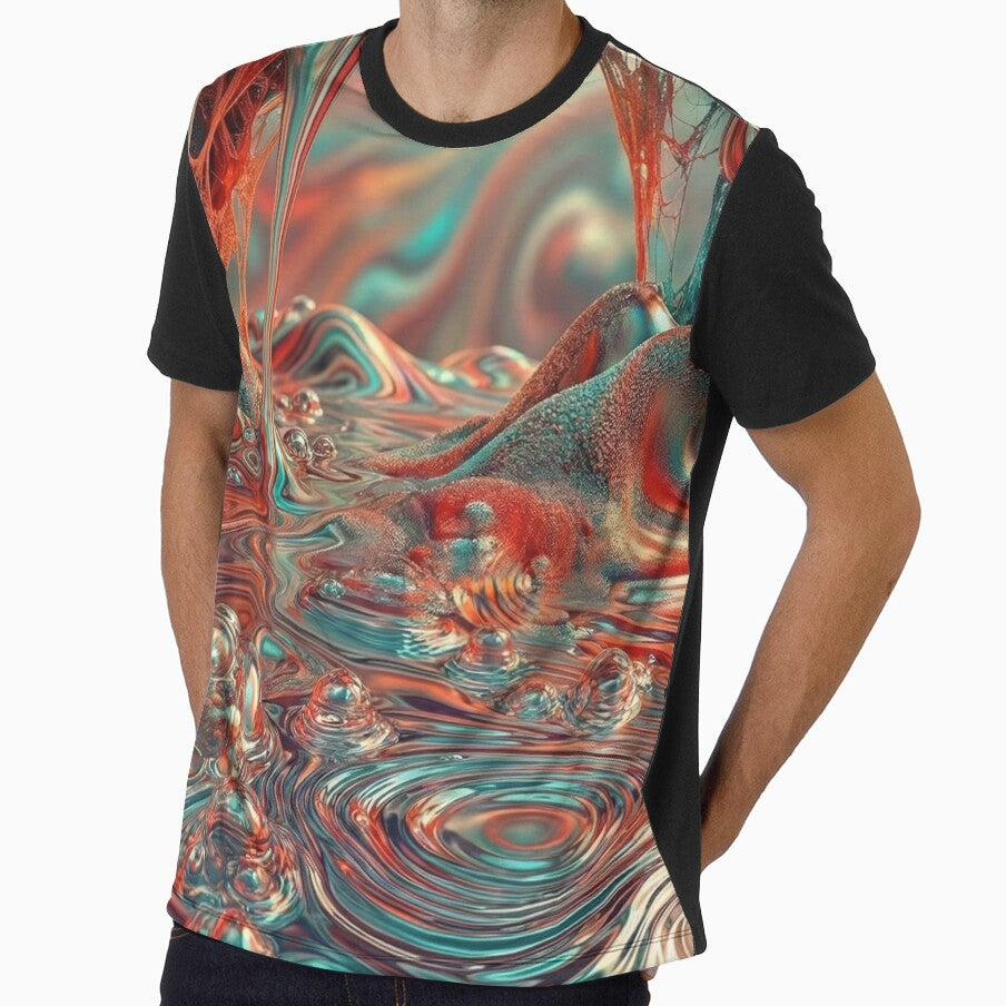Melting Reality – Surreal Red & Teal Landscape by B-Russ-Stuff