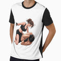 Anime MMA Girl Sticker – Strong Fighter Aesthetic by MeowLoka ⭐⭐⭐⭐