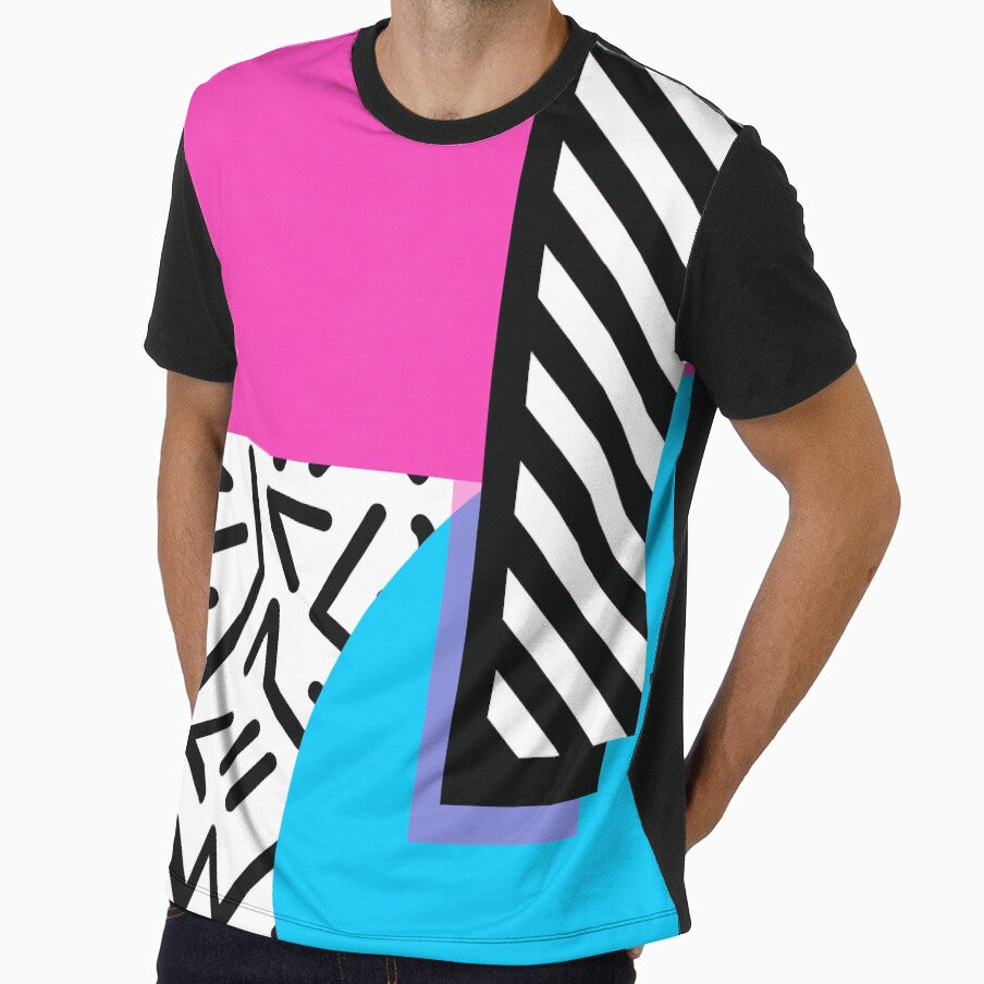 Colorful Retro Memphis Abstract by junkydotcom