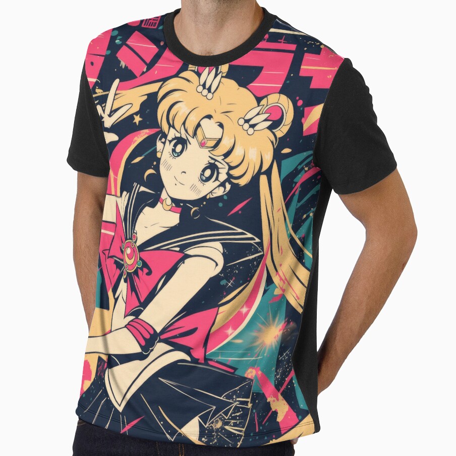 Sailor Moon Retro Warned Poster by AnimeArsenalPrints