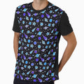 Space, Planets and Stars in Shades of Blue by madtoyman