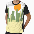 Minimalist retro cityscape by Ravenyard
