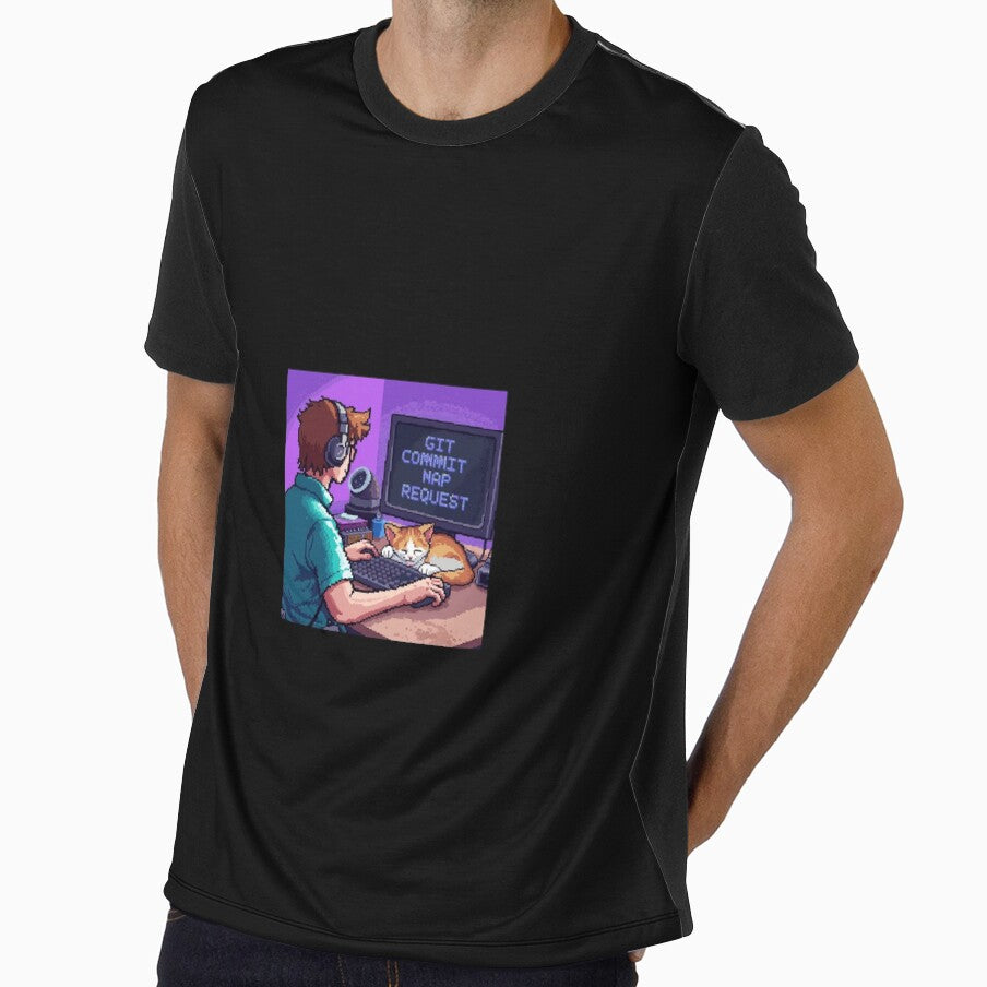Git Commit Nap Request Pixel Art for Web Developers Cats Lovers! by Paws And Pixels Co